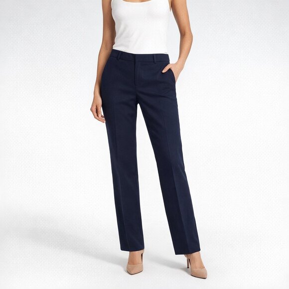 Banana Republic Pants - Banana Republic Ryan Navy Blue Pants Women’s Size 6 washable wool blend